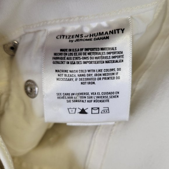 Citizens Of Humanity Women's Size 24 Jeans Ivory Rocket Ankle Skinny - Picture 6 of 7
